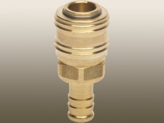 BRASS QUİCK - CONNECT FITTING with HOSE BARB