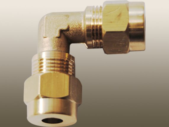 ELBOW COMPRESSION UNION with BRASS OLİVE