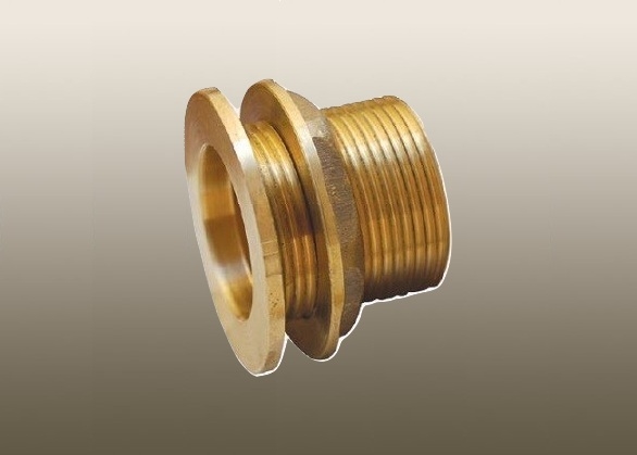 BARREL BRASS BULKHEAD TANK FITTING